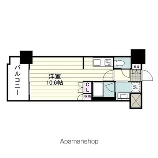 RJRプレシア鹿児島中央駅前【603号室】の間取り