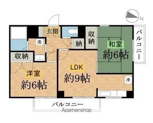 シャトー・ド・ピエール【6階】の間取り