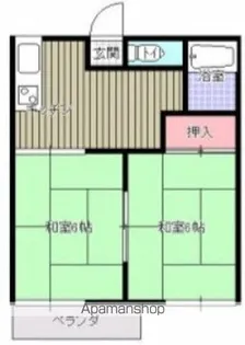 サニーハイツ【A102号室】の間取り