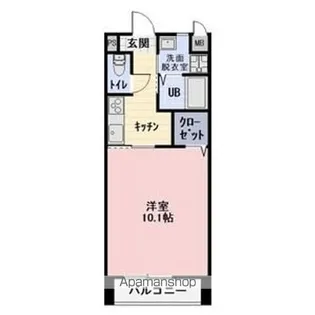 パルタージュA【107号室】の間取り