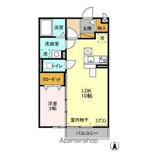 メゾンローレル I【1階】の間取り