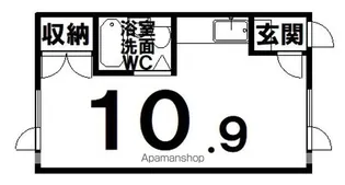 コーポ北の時計台【2階】の間取り