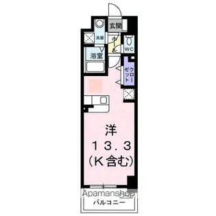 FLレジデンス1【7階】の間取り