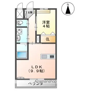 グランシエル【206号室】の間取り