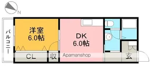 コーポレッドハット【4階】の間取り