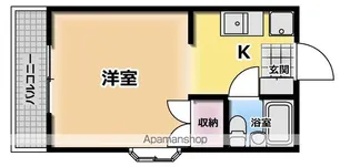 善通寺コーポ【207号室】の間取り