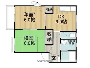 フレグランス増沢B棟【201号室】の間取り