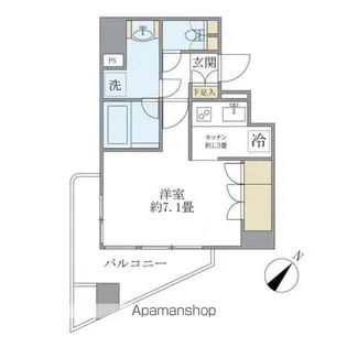 KDXレジデンス日本橋箱崎【501号室】の間取り