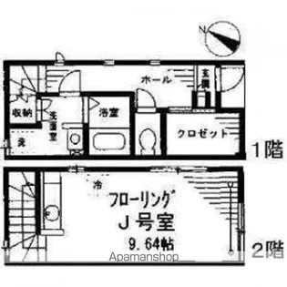 東京都板橋区赤塚新町1丁目【アパート】の間取り