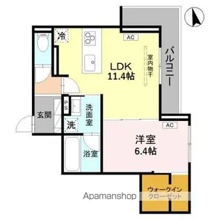 RESIDENCE KAZE 楓【2階】の間取り