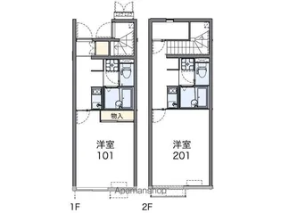レオネクストタカス壱番館【1階】の間取り