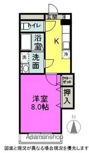 ブレイン吉田原【103号室】の間取り
