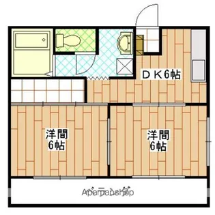 キャッスルモモI【2階】の間取り