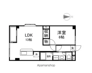 長野県長野市若宮1丁目【アパート】の間取り