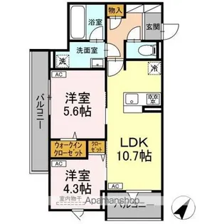 セレスティア東尾久II【2階】の間取り