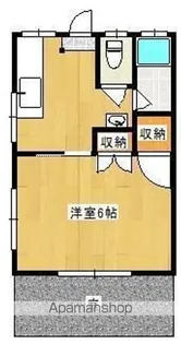 コーポ上村【1階】の間取り