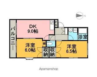 サニーコートヒカリⅡ【B201号室】の間取り