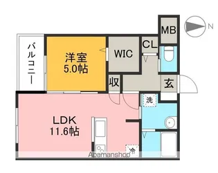 LEGARE(レガーレ)【2階】の間取り