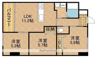 アルコリバーサイド【3階】の間取り