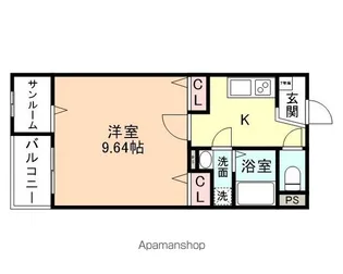 モーントブルーメ天正寺【1階】の間取り