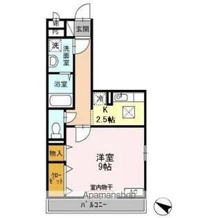 グラッサ新広【1階】の間取り