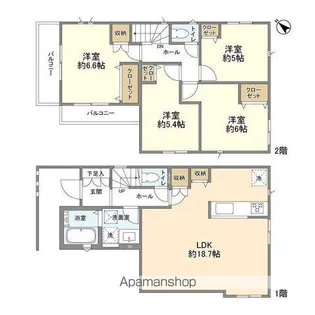 埼玉県さいたま市見沼区大字小深作【一戸建】の間取り