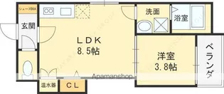 F ASECIA GIENAH(エフ アセシア ギエナ)【2階】の間取り