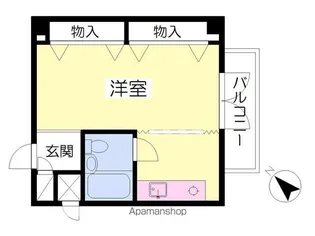 サンプラザベビードール【602号室】の間取り