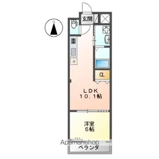 アフロディテ【2階】の間取り
