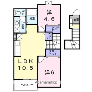 ドミール北小路【2階】の間取り