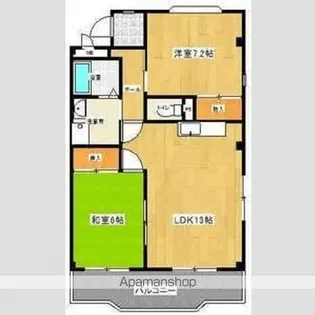イーストパレス【1階】の間取り