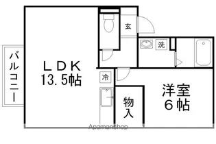 スプリングフィールド【2階】の間取り