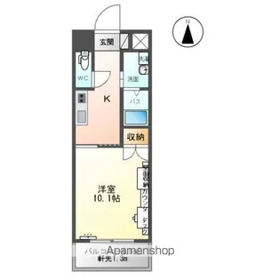 SIM(シム)【3階】の間取り