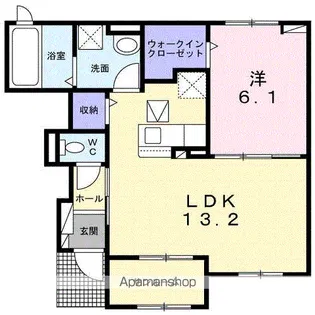 サンフェリーチェⅡ【102号室】の間取り