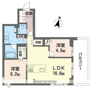 アロン・ド・赤堤【4階】の間取り