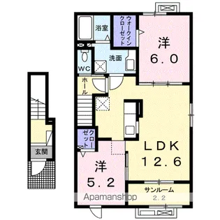 ドメーヌ・M【2階】の間取り