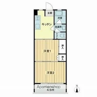 下落合グリーンパーク【3階】の間取り