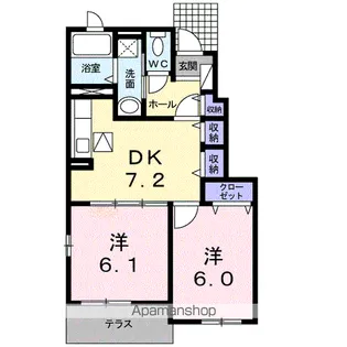 サンイースト【1階】の間取り