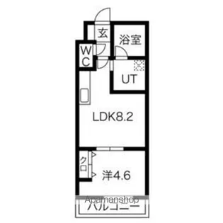 MONACO【203号室】の間取り