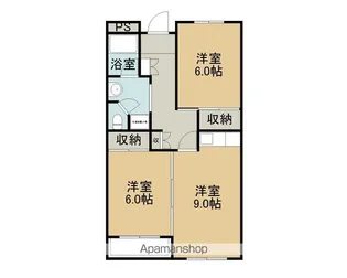 光ハイツ【3階】の間取り