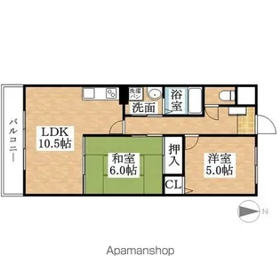 愛知県清須市東須ケ口【マンション】の間取り