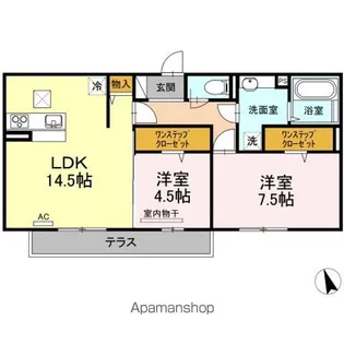 サザンソレイユ【1階】の間取り