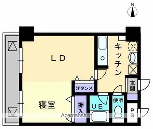 アルカディア西内町【702号室】の間取り