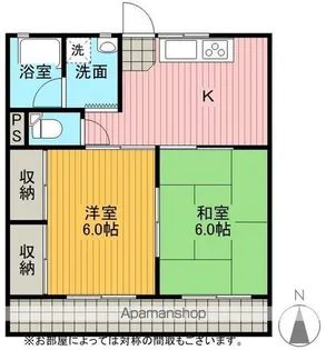 コーポシバ【1階】の間取り