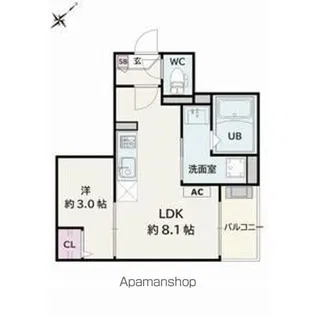 Jack mikawaanjohigashiⅠ【2階】の間取り