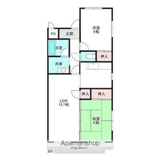 アベニュー大森【3階】の間取り