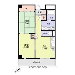 サンロワール和泉砂川【2階】の間取り
