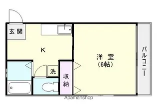 コーポサザン【2階】の間取り