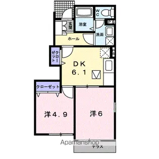 リーブメゾンY.A【1階】の間取り