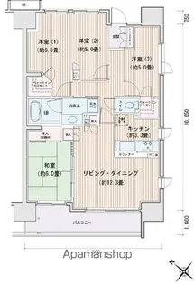 エスティメゾン豊洲レジデンスA【3階】の間取り